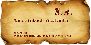 Marczinkech Atalanta névjegykártya